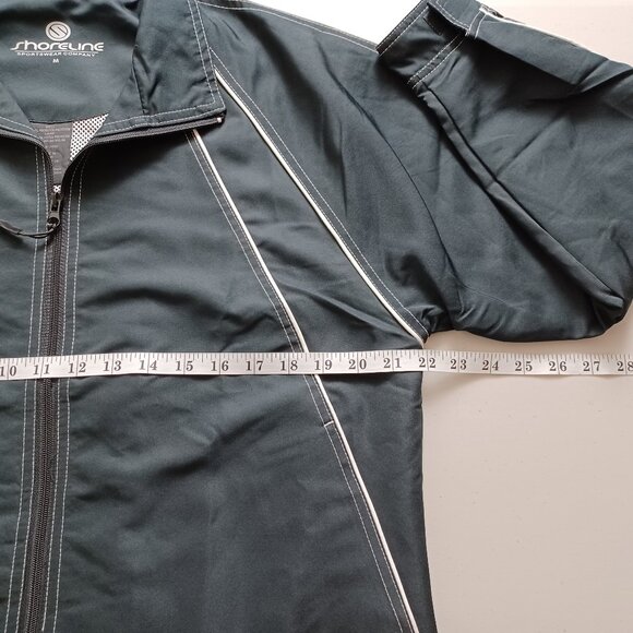 Shoreline Sportswear Black White Striped Jacket - Picture 12 of 16